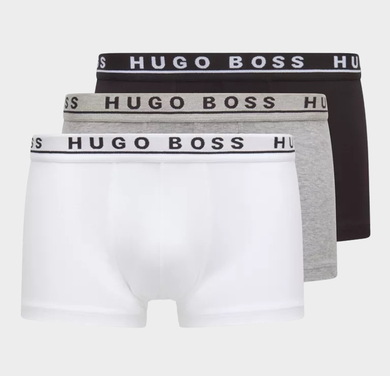 Calvin Klein Cotton Stretch 3 Pack Low Rise Trunks - White