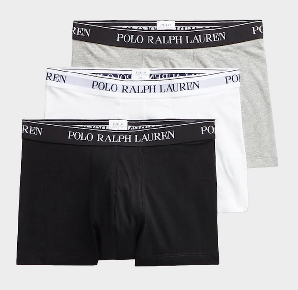 POLO RALPH LAUREN TRUNK 3 PACK PANTS - BLACK/WHITE/GREY