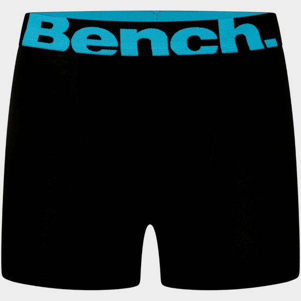 Bench Cotton Blend Men's Essential Underwear Trunks 'DIEGO' 7 Pack Boxers - Black