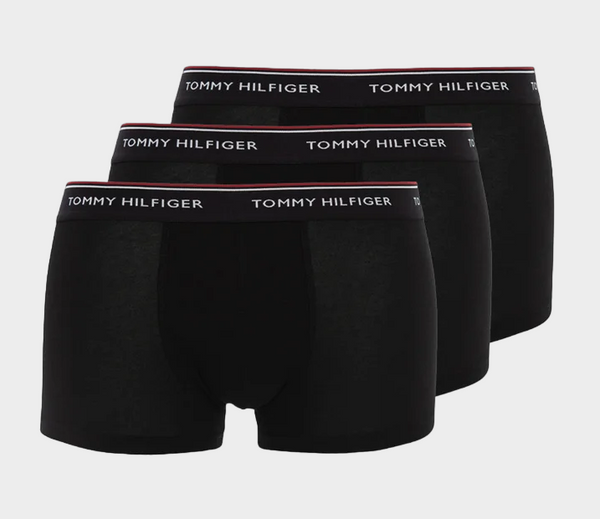 Tommy Hilfiger Premium Essentials Trunks (3-Pack) - Black